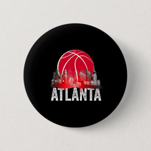 Bóton Redondo 5.08cm Atlanta Bysketbyll B-byll City Georgia Fan Pride