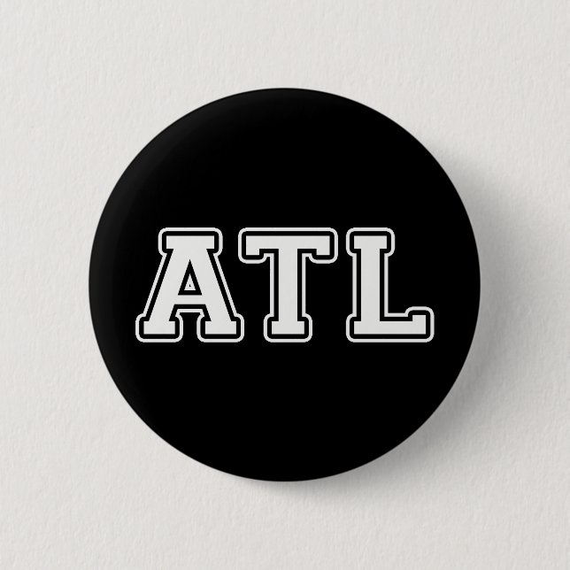 Bóton Redondo 5.08cm Atlanta Georgia (Frente)