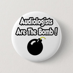 Bóton Redondo 5.08cm Audiologistas São A Bomba!