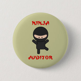 Bóton Redondo 5.08cm auditor do ninja