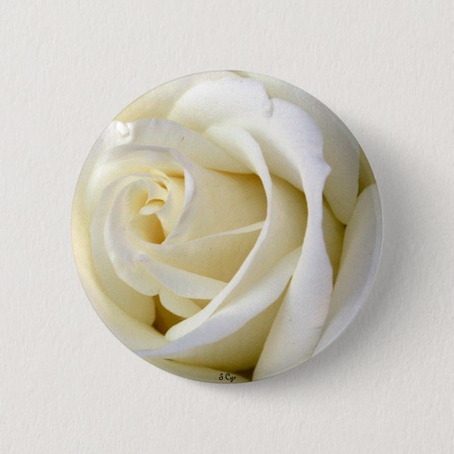 Bóton Redondo 5.08cm Aumentou o branco (Frente)