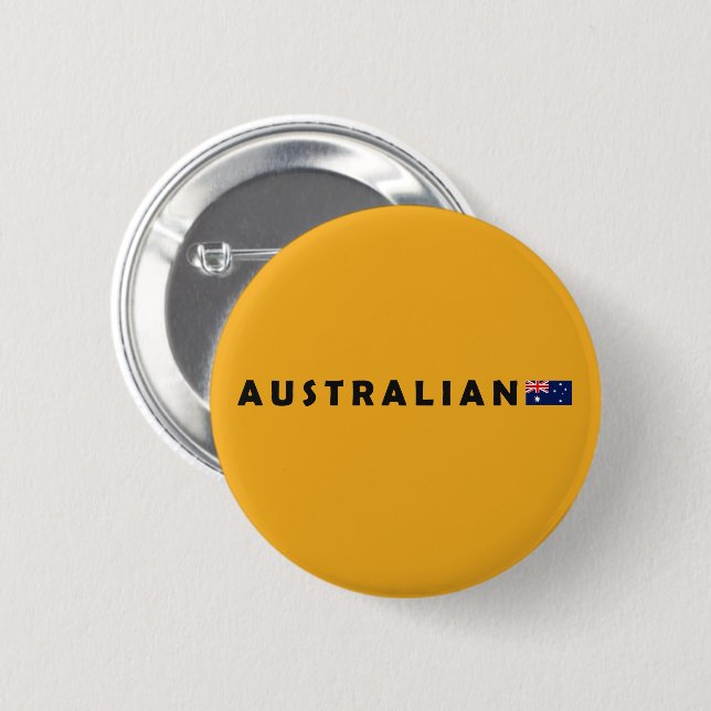 Bóton Redondo 5.08cm Austrália australiana (Frente & Verso)