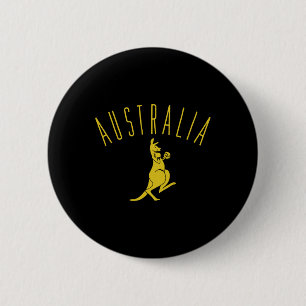 Bóton Redondo 5.08cm Austrália Boxing Kangaroo