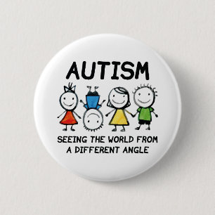 Bóton Redondo 5.08cm Autismo