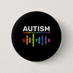 Bóton Redondo 5.08cm Autismo, Consciência Autismo Mãe Crianças Diferent