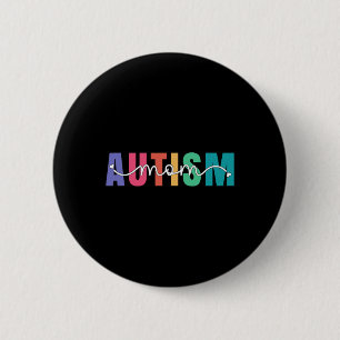 Bóton Redondo 5.08cm Autismo Mãe Autismo Sensibilização Para As Mulhere