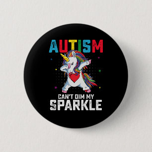 Bóton Redondo 5.08cm Autismo Não Pode Diminuir Meu Brilho de Conscienti