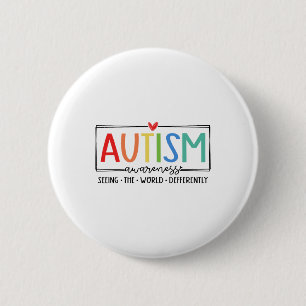 Bóton Redondo 5.08cm Autismo Retroativo Vendo O Mundo Diferentemente Au