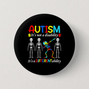 Bóton Redondo 5.08cm Autismo Sensibilização Autistas Suportam Autista A