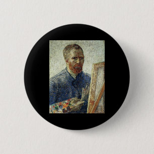 Bóton Redondo 5.08cm Auto-Retrato na frente da armação