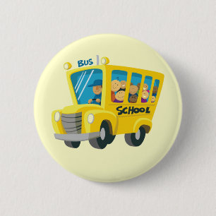 Bóton Redondo 5.08cm Autocarro school -