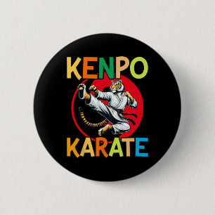 Bóton Redondo 5.08cm Autodefesa Kenpo Karate Artes Marciais