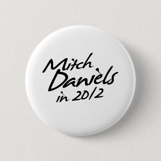 Bóton Redondo 5.08cm Autógrafo de MITCH DANIELS 2012