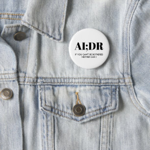 Bóton Redondo 5.08cm Autores Humanos Personalizados Anti IA DR