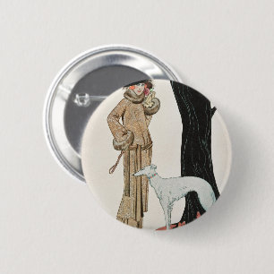 Bóton Redondo 5.08cm Autumn Symphony de George Barbier