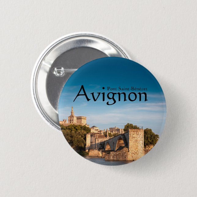 Bóton Redondo 5.08cm Avignon Souvenir (Frente & Verso)
