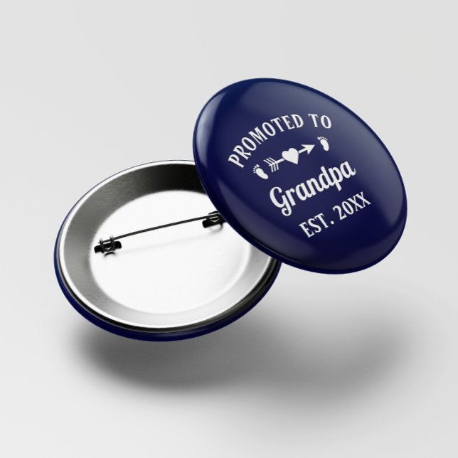 Bóton Redondo 5.08cm Avô Abuelo Vovô Vovô Promovido Ao Vovô (Criador carregado)