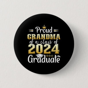 Bóton Redondo 5.08cm Avó De Um Cl De Graduação De Mais velho De 2024