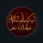 Bóton Redondo 5.08cm Avó do botão da noiva<br><div class="desc">Avó do botão da noiva</div>