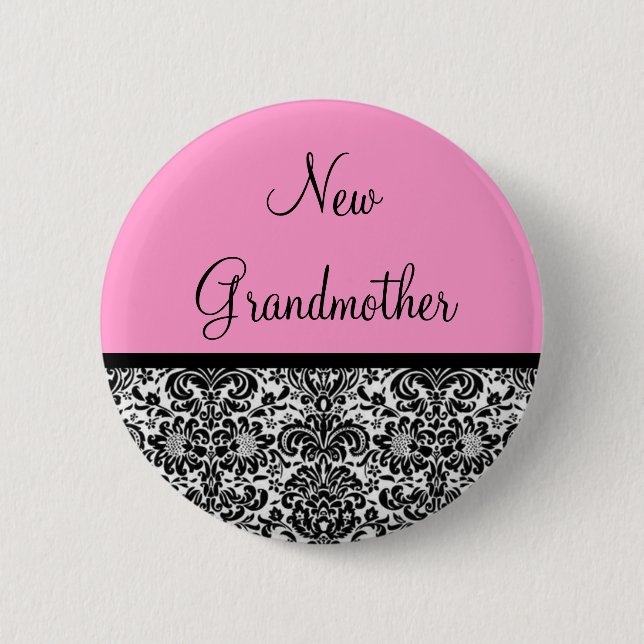 Bóton Redondo 5.08cm Avó nova (Frente)