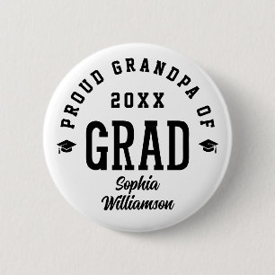 Bóton Redondo 5.08cm Avô Orgulhoso Grad Tipografia Universitária Gradua