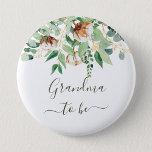 Bóton Redondo 5.08cm Avô Para Ser Eucalyptus Greenerescente Avô<br><div class="desc">Avô para ser Eucalyptus Greenery Avô Button - Botão Adorável e bonito com eucalipto floral. Todos os textos estão pré-organizados para que você personalize fácil e rapidamente com seus detalhes.</div>