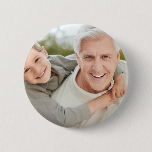 Bóton Redondo 5.08cm Avô Vô Personalizado com Foto