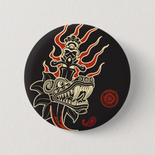 Bóton Redondo 5.08cm AZTK-Qutzal