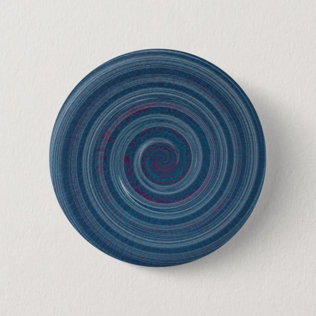 Bóton Redondo 5.08cm azul espiral - hipnótico (Frente)