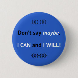 Bóton Redondo 5.08cm Azul, posso citar inspiração