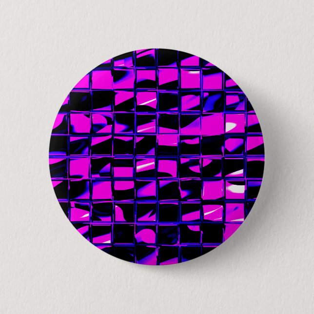Bóton Redondo 5.08cm azulejo mosaico (roxo) (Frente)