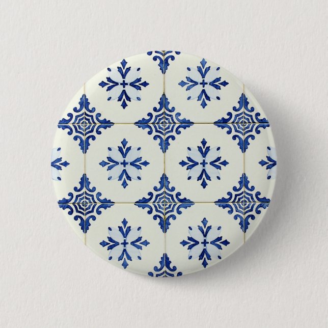 Bóton Redondo 5.08cm Azulejos (Frente)
