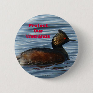 Bóton Redondo 5.08cm B1 Eared Grebe