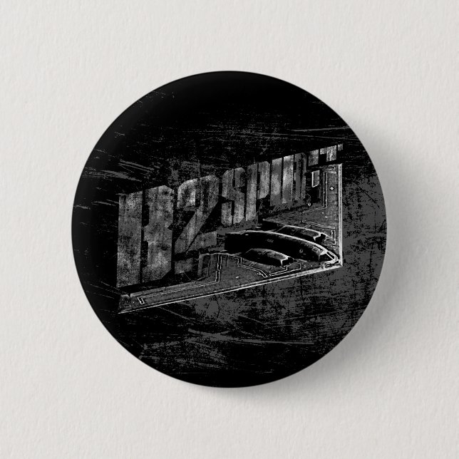 Bóton Redondo 5.08cm B-2 Botão redondo espirituoso (Frente)