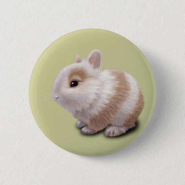 Bóton Redondo 5.08cm Baby Bunny (Frente)