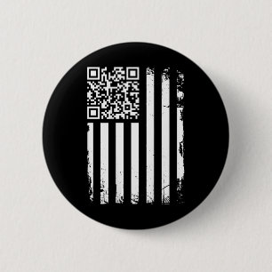 Bóton Redondo 5.08cm (back) Engraçado Qr Não Seja Um Pequeno Código Btc