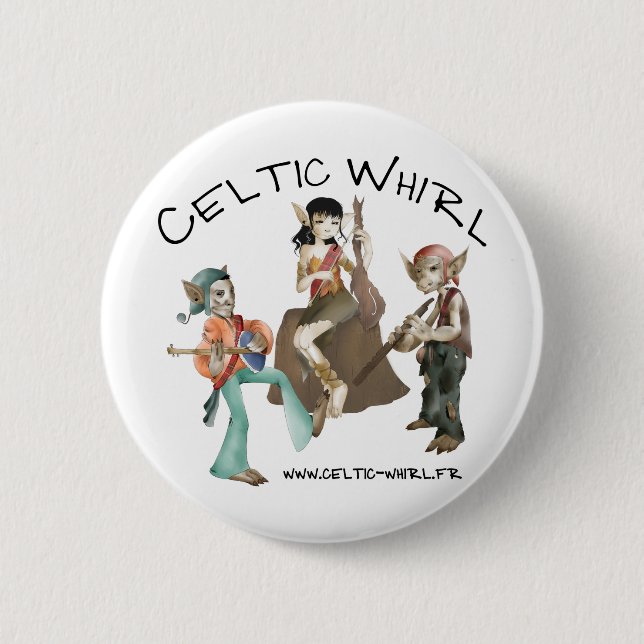 Bóton Redondo 5.08cm Badge Celtic Whirl (Frente)