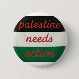 Bóton Redondo 5.08cm Badge Palestine needs Action