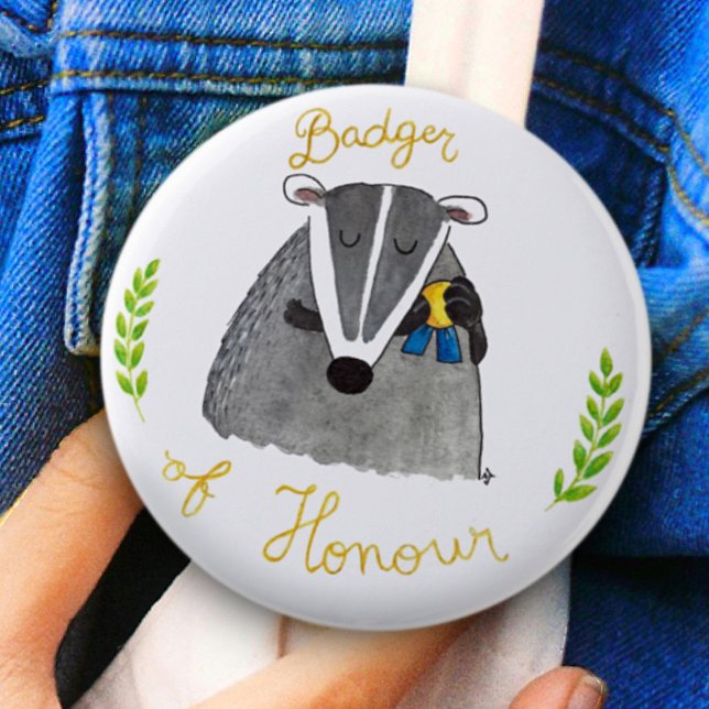 Bóton Redondo 5.08cm BADGER OF HONOUR button by Nicole Janes (Criador carregado)