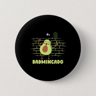 Bóton Redondo 5.08cm Badminado - Racket Engraçado Jogo Jogo Coincide Ba