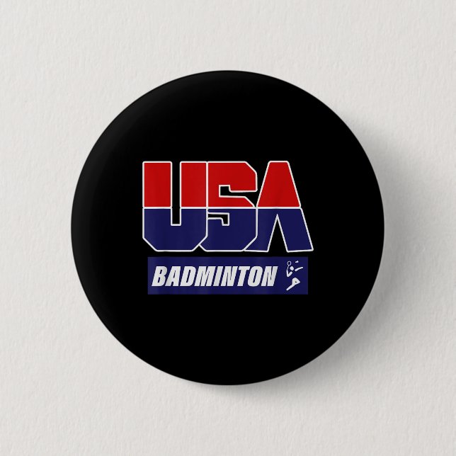 Bóton Redondo 5.08cm Badminton 2021 Usa  (Frente)