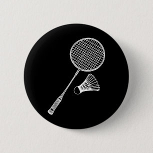 Bóton Redondo 5.08cm Badminton Jogador de Arte de Linha Entalhe Badmint