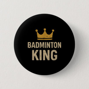 Bóton Redondo 5.08cm Badminton King - Legenda Smash & Régua do Trib