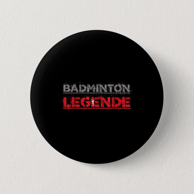 Bóton Redondo 5.08cm Badminton Legend Funny Badminton Gift Shuttle (Frente)