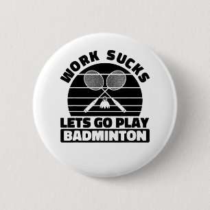 Bóton Redondo 5.08cm Badminton Player Racket - Tribunal da Equipe Racqu