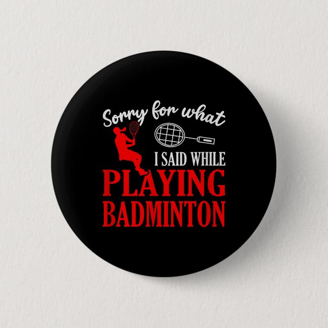 Bóton Redondo 5.08cm Badminton Shuttle Racket Badminton Player 1  (Frente)