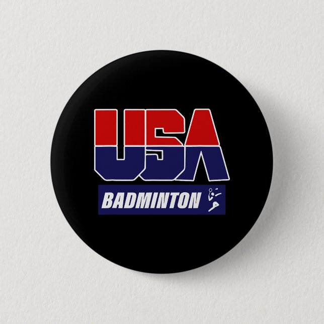 Bóton Redondo 5.08cm Badminton Usa (Frente)