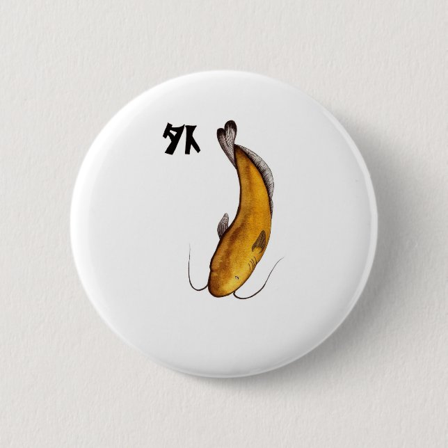 Bóton Redondo 5.08cm bagre void (Frente)