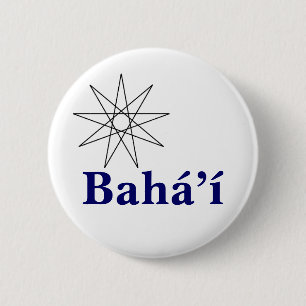 Bóton Redondo 5.08cm Baha'i Star2