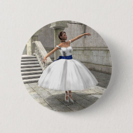 Bóton Redondo 5.08cm Bailarina Degas